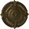 Ekena Millwork Attica Acanthus Leaf Ceiling Medallion (Fits Canopies up to 4 5/8"), 53 1/2"OD x 3 1/2"P, Brass CM53ATBRS - alternate 1